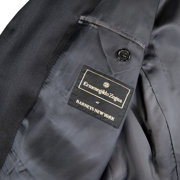 Ermenegildo Zegna Mens Silk Wool 3 Button Blazer - Picture 7 of 7